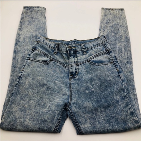UO-BDG High Rise Seam Jean In Acid Wash Skinny - Picture 2 of 8